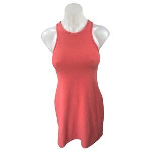 Beyond Yoga Pink Crossback Sleeveless Tennis Gold Athletic Mini Dress Size S
